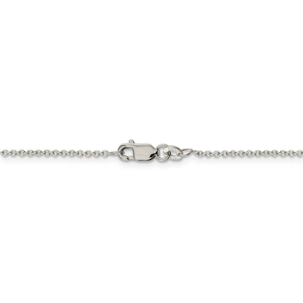 Rhodium Plated S. Silver The Citadel MD Bulldogs Disc Necklace, 24 In - Picture 3 of 8